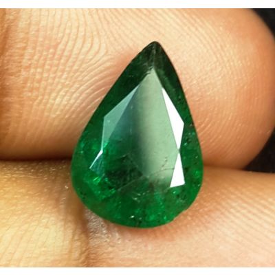 3.74 Carats Natural Green Emerald 12.26 x 8.64 x 6.21 mm