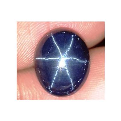 6.19 Carats Natural Blue Star Sapphire 10.94 x 4.21 x 5.87 mm