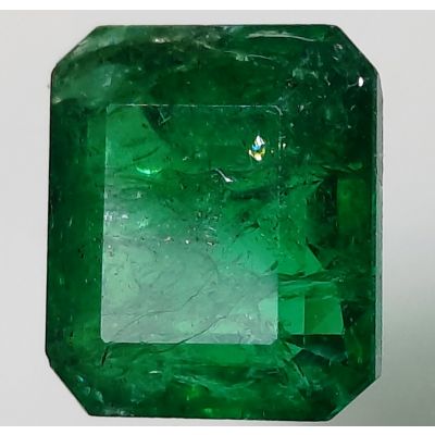 4.97 Carats Natural Zambian Emerald 10.78x9.54x0.6mm
