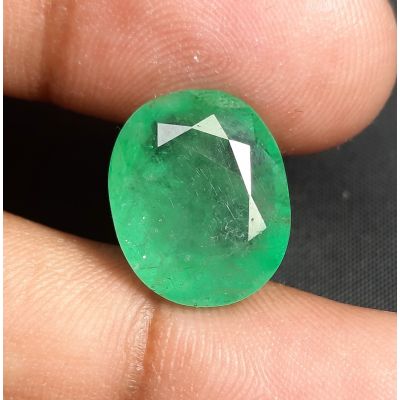 10.15 Carats Natural Zambian Emerald 14.67x12.12x7.48mm