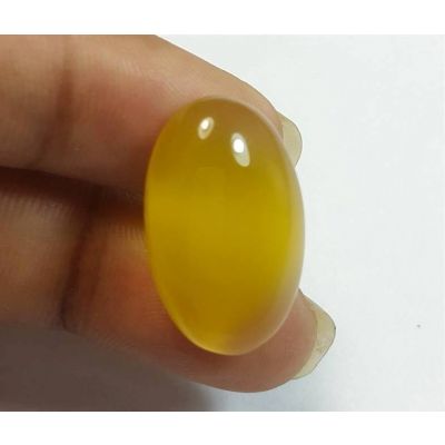 13.69 Carats Yellow Chalcedony 20.94 x 12.74 x 6.23 mm