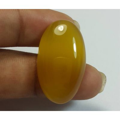 19.91 Carats Yellow Chalcedony 26.21 x 15.11 x 6.33 mm