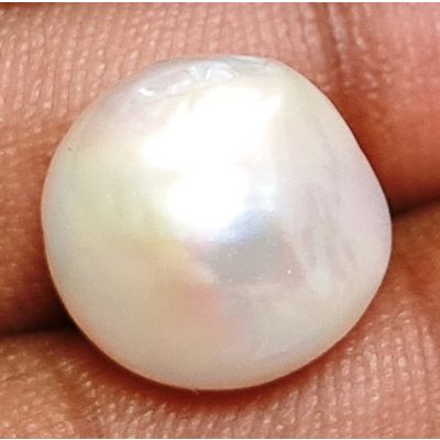 10.81 carats Natural White Venezuela Pearl 11.22x11.71x11.66 mm