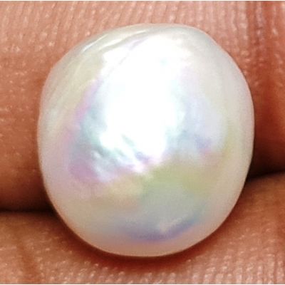 9.26 carats Natural White Venezuela Pearl 11.23x10.41x10.57 mm