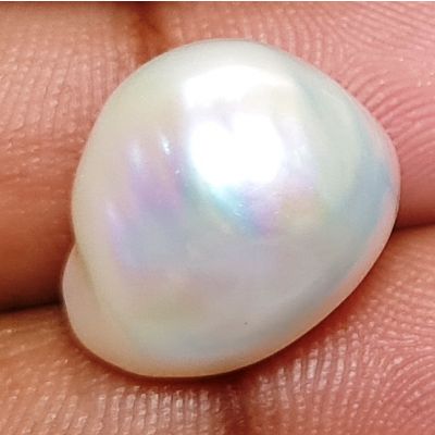 14.4 carats Natural White Venezuela Pearl 15.11x12.42x12.47 mm
