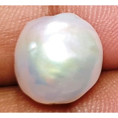 9.16 carats Natural White Venezuela Pearl 10.36x11.45x10.02 mm
