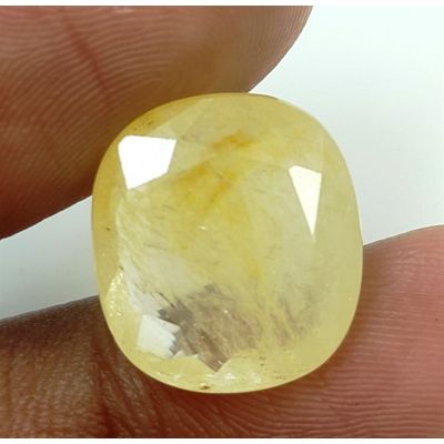 9.96 Carats Natural Yellow Sapphire 14.06x12.73x4.90 mm