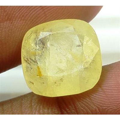 11.18 Carats Natural Yellow Sapphire 12.54x12.30x6.72 mm