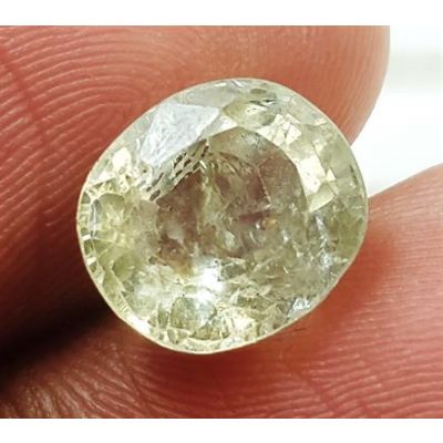 4.59 Carats Natural Olive Green Sapphire 9.57x8.57x5.90mm