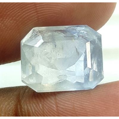8.85 Carats Natural Tinted Blue Sapphire 12.39x10.07x6.33mm