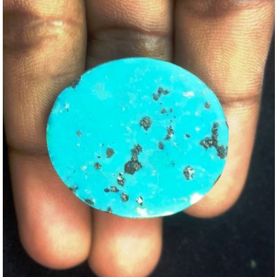 58.90 Carats Natural Aqua Blue Turquoise 32.39x28.40x9.04mm