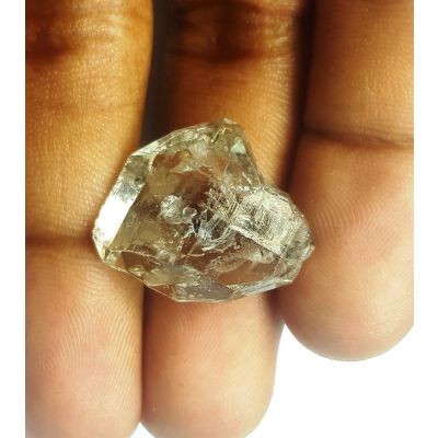 18.84 Carats Natural White Herkimer Diamond 20.96x18.31x7.68 mm