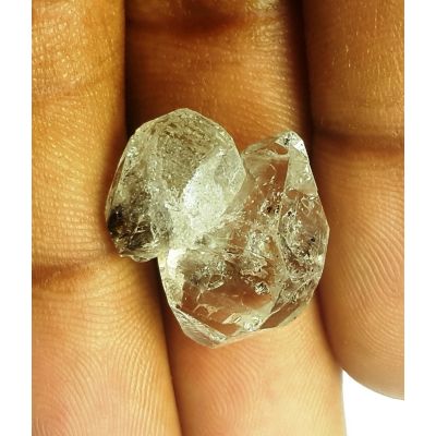 14.26 Carats Natural White Herkimer Diamond 18.34x17.52x7.50 mm