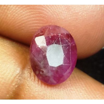 4.20 Carats Natural Pinkish Red Sapphire 9.77x7.86x5.33 mm