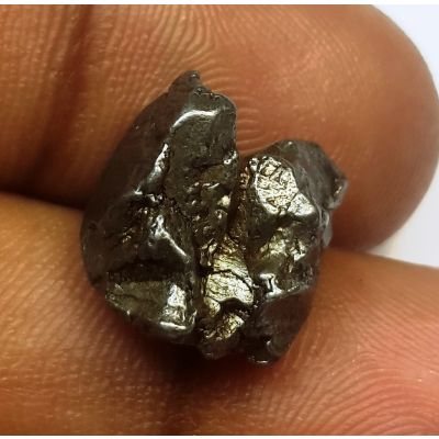 24.38 Carats Black Meteorite 14.12 x 12.23 x 9.30 mm