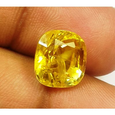 7.41 Carats Natural Yellow Sapphire 10.62x10.19x7.73 mm