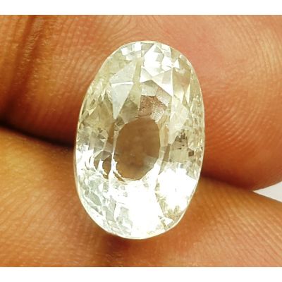 7.69 Carats Natural Colorless Sapphire 13.22x8.32x7.46 mm