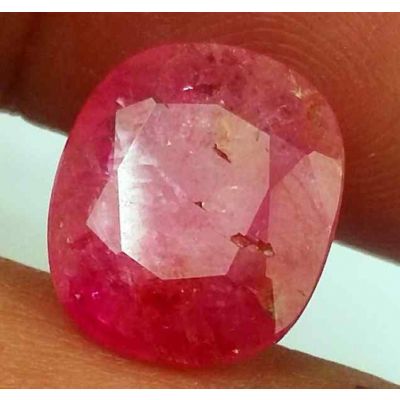4.35 Carats Pinkish Red Burma(Myanmar) Ruby 11.29 x 9.49 x 3.69 mm