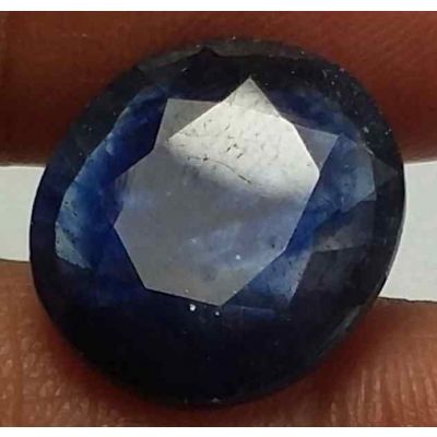 6.73 Carats Blue African Sapphire 14.61 x 12.71 x 4.29 mm