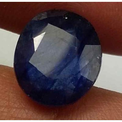 5.88 Carats Blue African Sapphire 11.01 x 9.55 x 4.80 mm