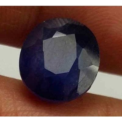 6.90 Carats Blue African Sapphire 10.26 x 9.38 x 6.70 mm