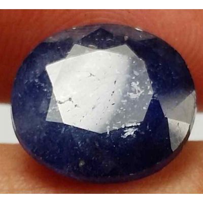 6.23 Carats Blue African Sapphire 11.25 x 10.49 x 4.71 mm
