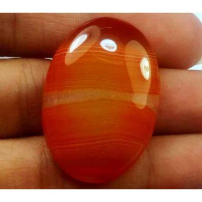 36.66 Carats Banded Agate 33.02 X 22.98 X 6.02 mm