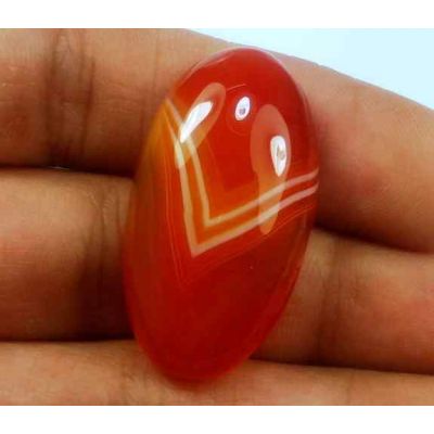 33.01 Carats Banded Agate 30.61 X 16.96 X 8.02 mm