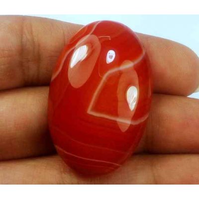46.12 Carats Banded Agate 35.37 X 23.09 X 7.55 mm