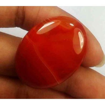 46.66 Carats Banded Agate 34.04 X 25.10 X 6.40 mm
