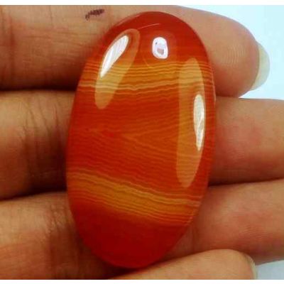 41.27 Carats Banded Agate 38.38 X 21.98 X 5.83 mm