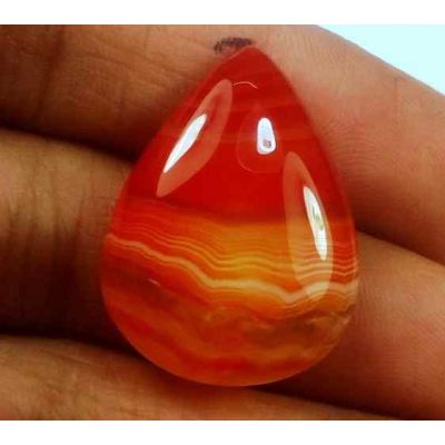 20.22 Carats Banded Agate 25.01 X 18.84 X 5.64 mm