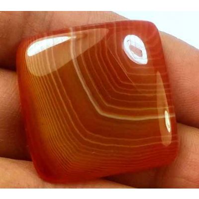 29.47 Carats Banded Agate 24.70 X 25.40 X 4.54 mm