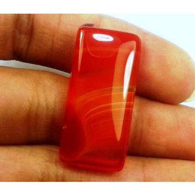 18.78 Carats Banded Agate 29.55 X 13.97 X 4.47 mm