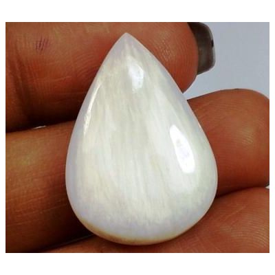 15.44 Carats  Natural Scolecite Pear Shape 25.40 X 18.13 X 5.53 mm