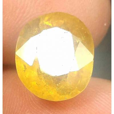 10.45 Carats African Yellow Sapphire 13.33 x 1.37 x 6.95 mm
