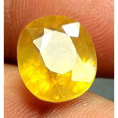 6.73 Carats African Yellow Sapphire 11.25 x 9.57 x 6.65 mm