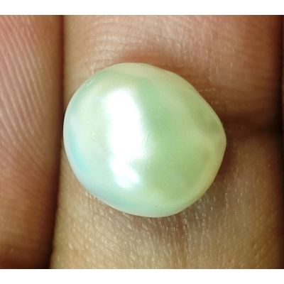 3.21 Carats Natural Creamy White Pearl 10.11 x 8.92 x 5.43 mm