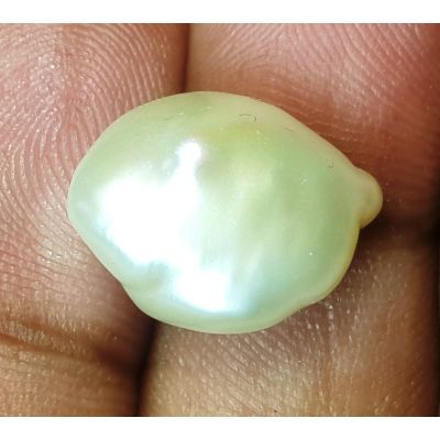 8.84 Carats Natural Creamy White Pearl 13.80 x 11.53 x 8.27 mm