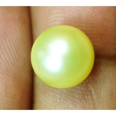 4.02 Carats Natural Creamy White Pearl 8.69 x 8.67 x 7.90 mm