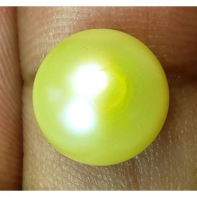5.62 Carats Natural Creamy White Pearl 10.06 x 9.97 x 7.77 mm