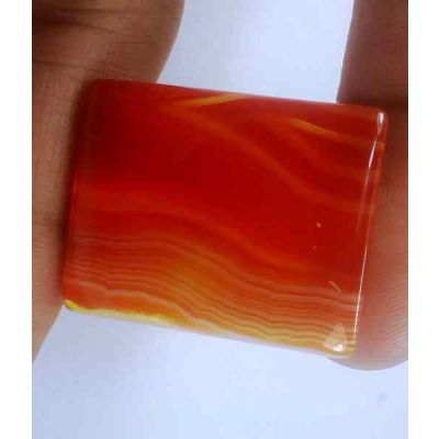 30.55 Carats Australia Banded Agate 26.33 x 20.92 x 5.37 mm