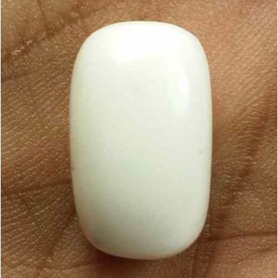 16.18 Carats Italian White Coral 17.42 x 10.43 x 8.94 mm