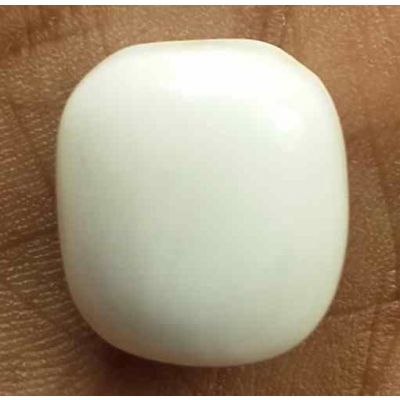 17.48 Carats Italian White Coral 14.68 x 13.33 x 8.94 mm
