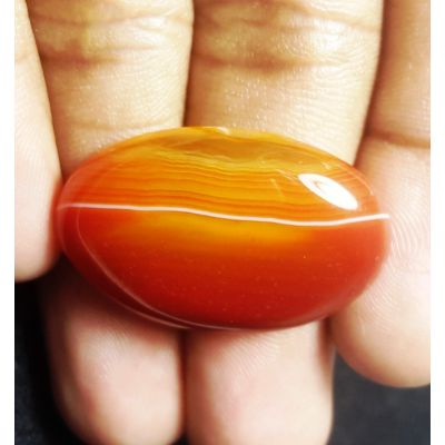 34.01 Natural Banded Agate 31.13 X 19.70 X 7.01 mm