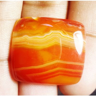 29.77 Natural Banded Agate 24.96 x 22.54 x 5.48 mm