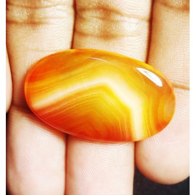 26.33 Natural Banded Agate 32.33 x 19.28 x 5.09 mm