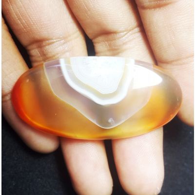 42.76 Natural Banded Agate 43.75 x 21.58 x 5.40 mm