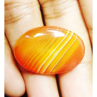 15.06 carats Natural Banded Agate 24.92 x 17.29 x 8.42 mm