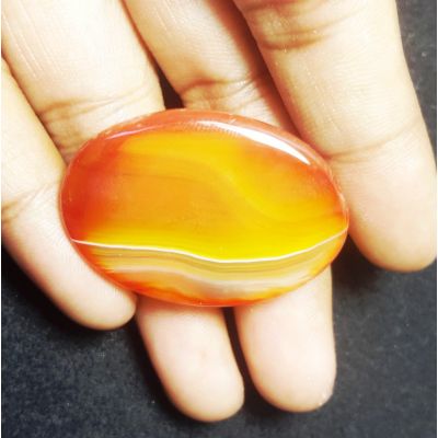 45.48 carats Natural Banded Agate 35.27 x 24.38 x 6.74 mm